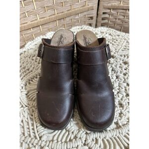 Vintage Ellemenno Made in Spain Heeled Clogs - Size 8.5